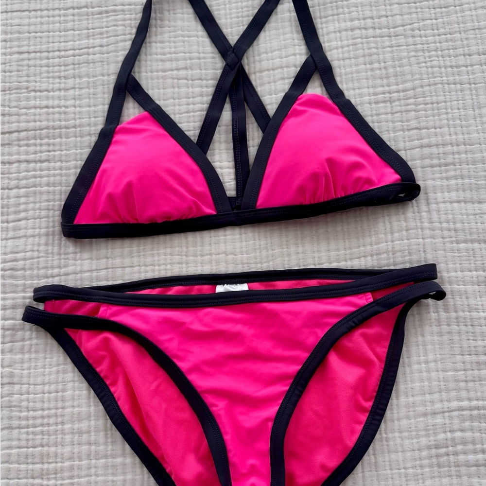Hot pink bikini